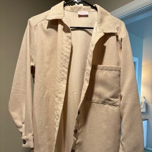Lightweight corduroy button up